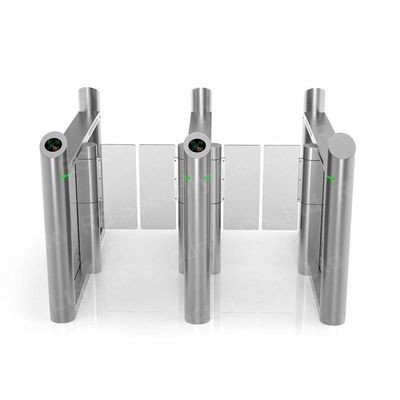 Silver Swing Gate Turnstile With Input Signal 12V Level Signal Or Pulse Wide 100ms