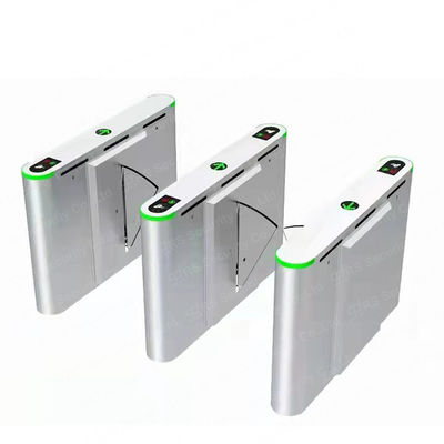 Acrylic Flap Barrier Turnstile Access Control System DC 24V Brushless Motor Fare Barrier