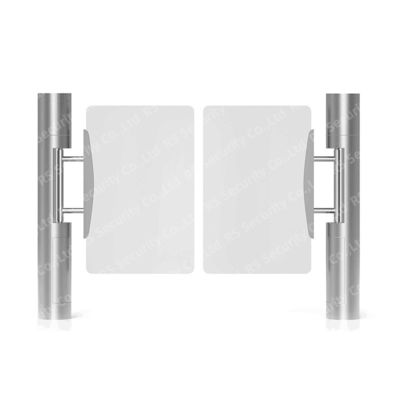 Fitness DC Brushless Swing Turnstiles Barrier 600mm Lane Bar Code Reader Wing Doors Sensor