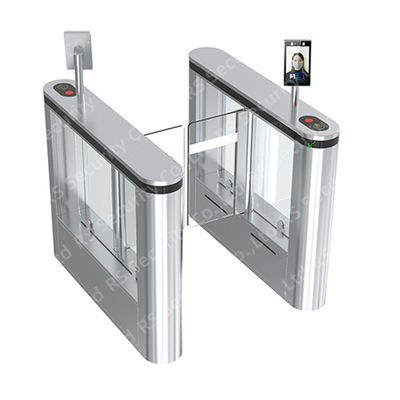 All Places DC Motor Swing Barrier Turnstiles Anti-terrorism Coin Count Wing Door Led Panel