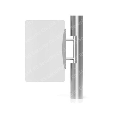 Library DC Brushless Swing Turnstiles Barriers 900-1100mm Biometrics Card Wing Gate Wheels