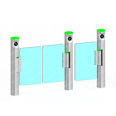 Stainless Steel Security Barrier Supermarket Entrance Access Control Turnstile Manual Swing Gate With Smart Card Reader