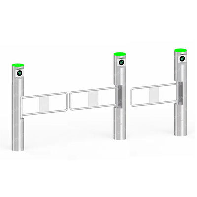 Offices DC Brushless Swing Turnstiles Gate 900mm Width Coin Swallowing Wing Barrier Brand