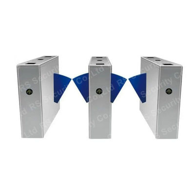 Commercial Building Swiping Card Flap Barriers Door IP54 Single Direction Subway Turnstile NFC