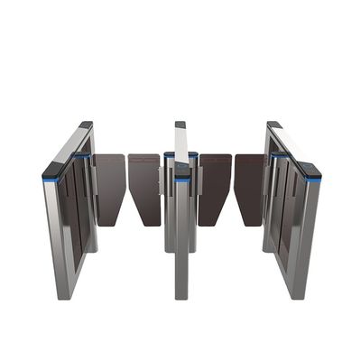 Fingerprint System Swing Turnstiles Doors Aluminium Alloy Ip68 Waterproof Speed Gates Tray