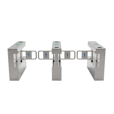 Auto Open Swing Gate Turnstile Access Control Supermarket Barrier With Card Reader