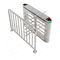 Silver Half Height Turnstiles 304 Stainless Steel For Bus Station Library Ferry