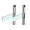 Toilets DC Brushless Swing Turnstiles Doors Acrylic Glass Ticket Solution Wing Barriers Tray