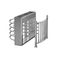 CE Approved Automatic Turnstile Gate Half Height Access Control Revolving Doors